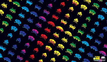 TurnOne: Space Invaders Rainbow Attack Playmat