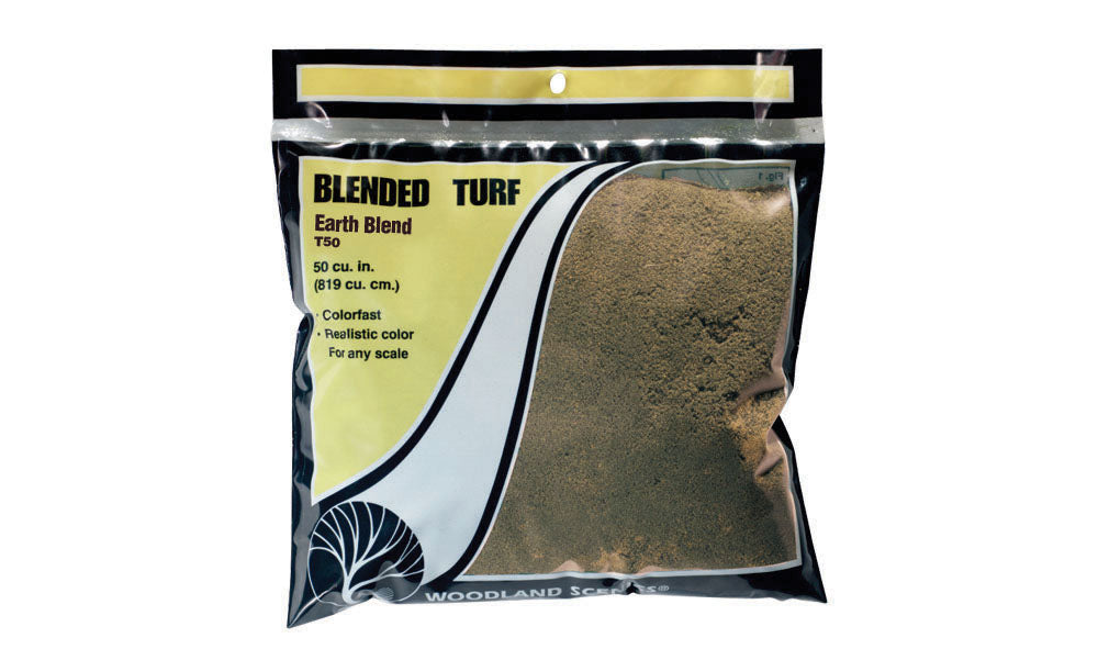 Woodland Scenics: Blended Turf - 54 Cubic Inches 885 Cubic cm -- Earth