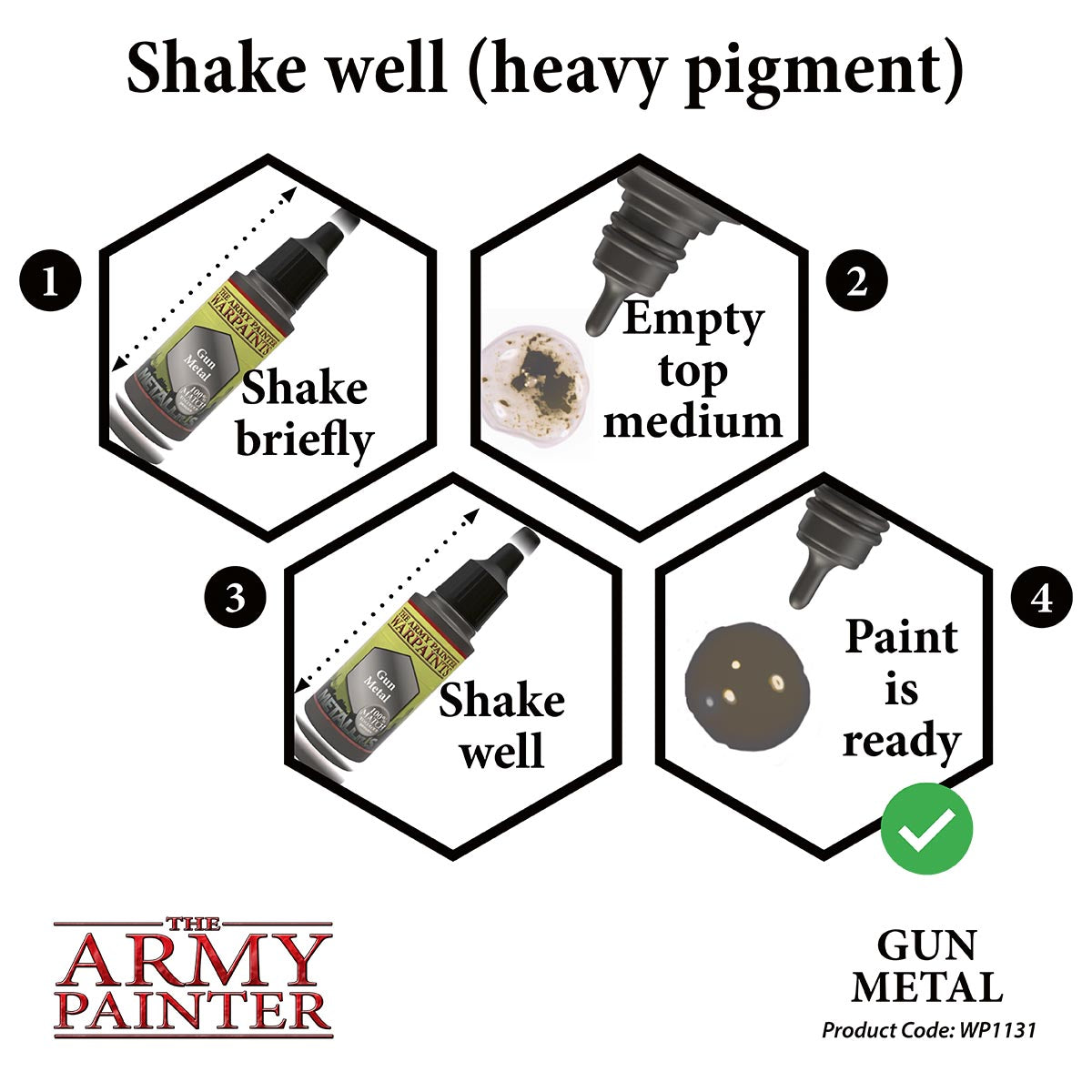 Army Painter: Warpaints: Metallic: Gun Metal