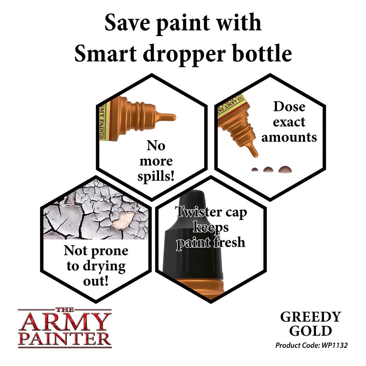 Army Painter: Warpaints: Metallic: Greedy Gold