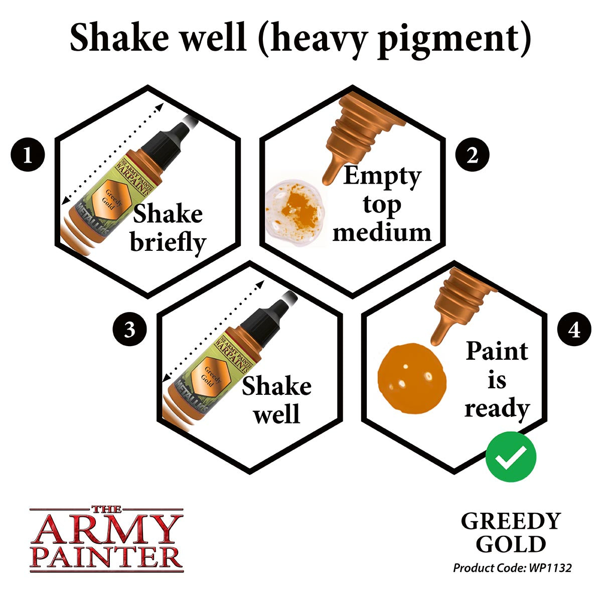 Army Painter: Warpaints: Metallic: Greedy Gold