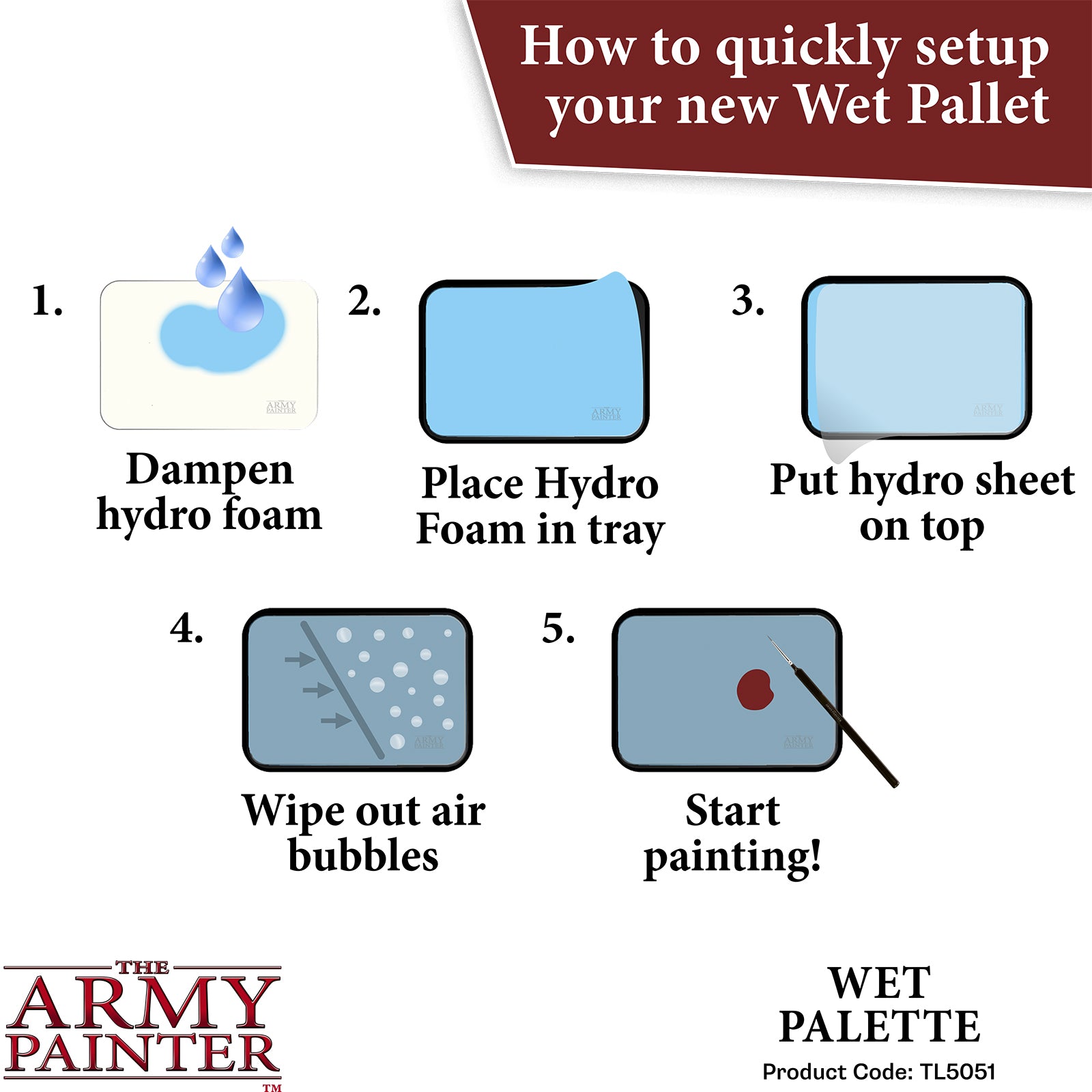 Army Painter: Wet Palette: Hydro Pack