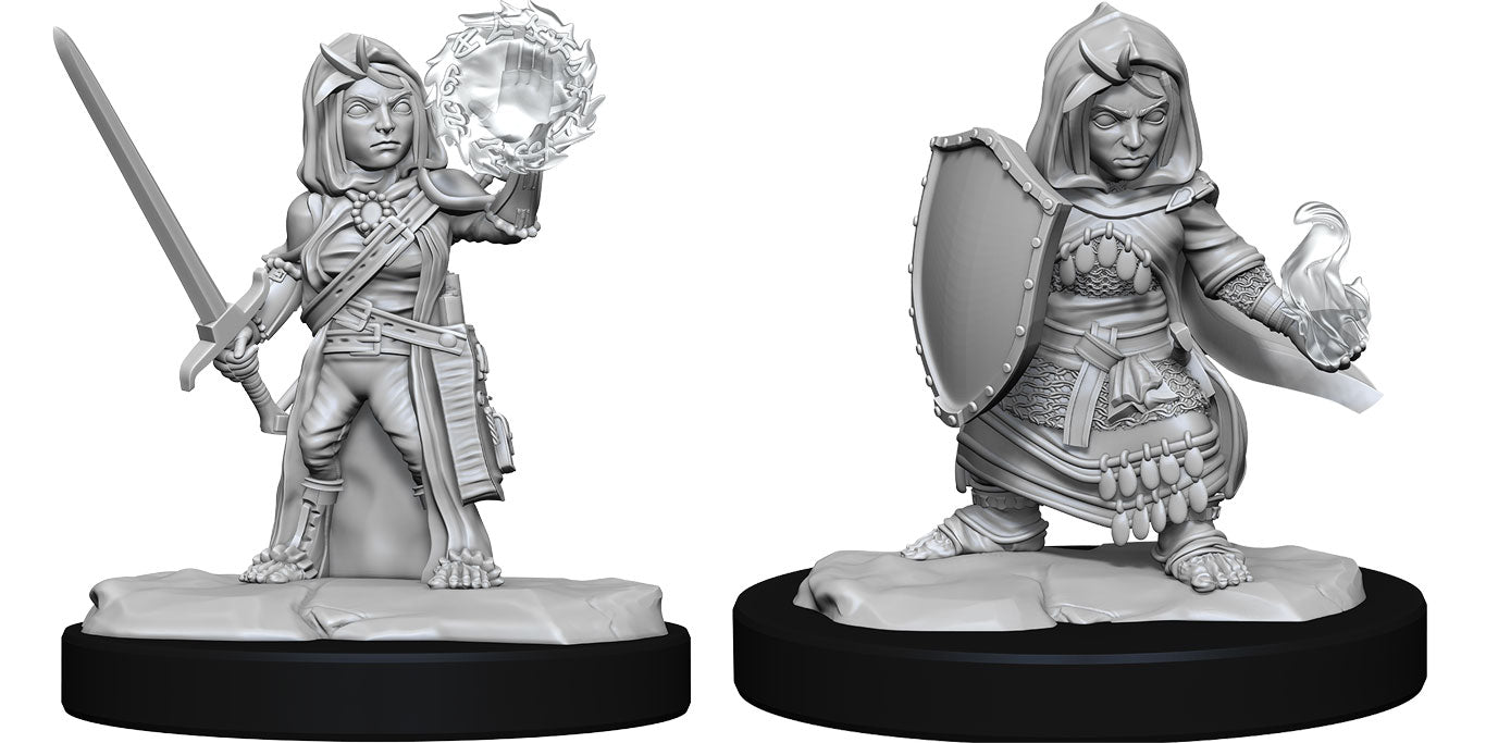 Wizkids: Pathfinder Battles: Deep Cuts Unpainted Minis: W14: Female Halfling Cleric