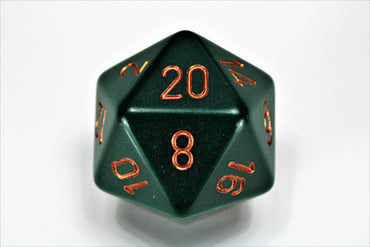 Chessex: 34mm 1d20 Opaque: Dusty Green/Copper