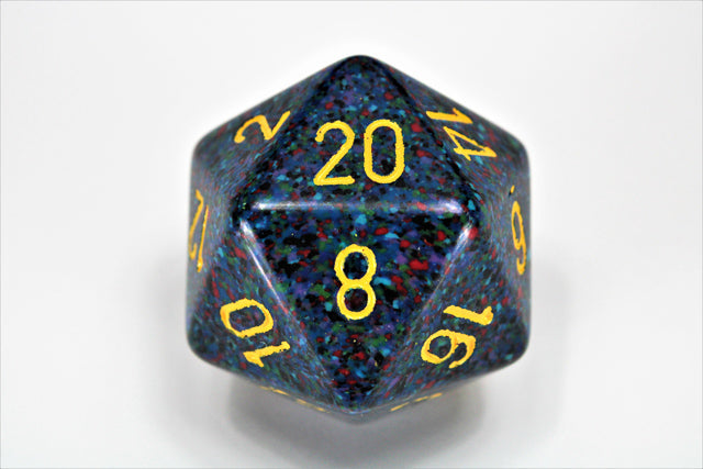 Chessex: 34mm 1d20 Speckled: Twilight (Factory Second)