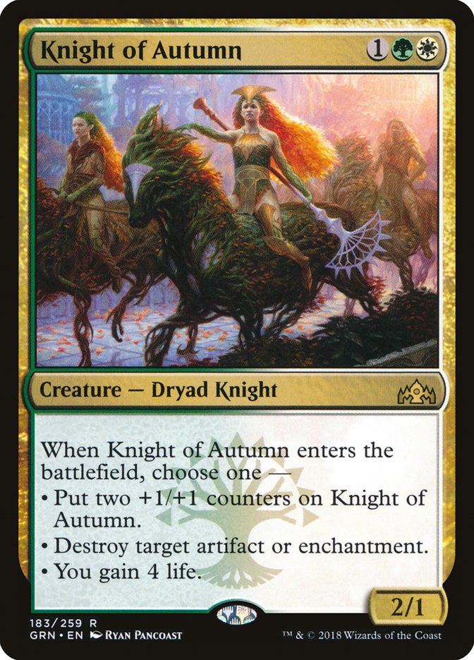 Knight of Autumn [Guilds of Ravnica]