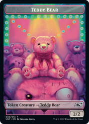 Teddy Bear // Food (011) Double-Sided Token [Unfinity Tokens]