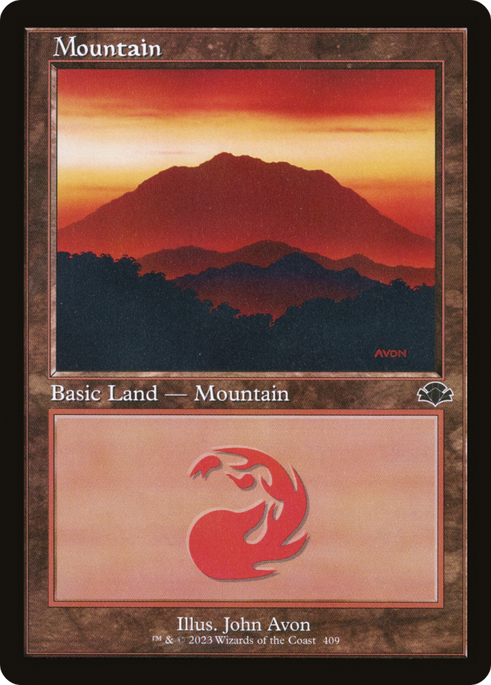 Mountain (409) (Retro) [Dominaria Remastered]