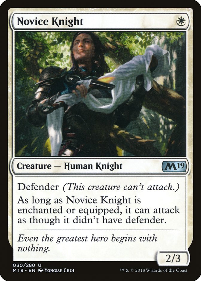 Novice Knight [Core Set 2019] - Chimera Hobby & Games
