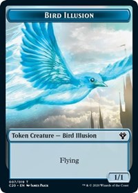 Bird Illusion // Beast (011) Double-Sided Token [Commander 2020 Tokens]