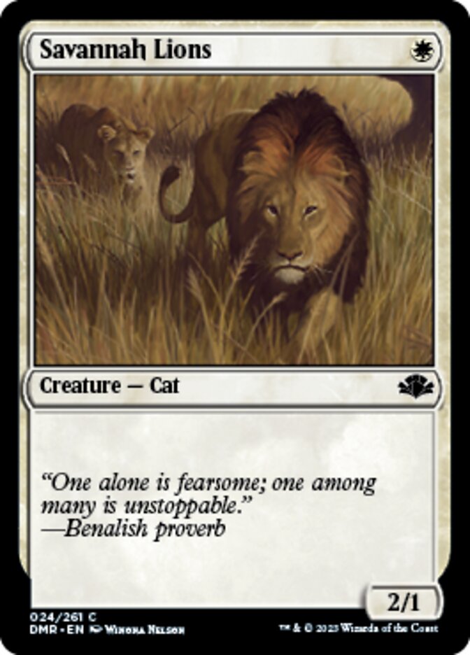 Savannah Lions [Dominaria Remastered]