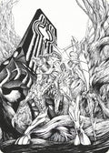 Lukka, Bound to Ruin Art Card [Phyrexia: All Will Be One Art Series]