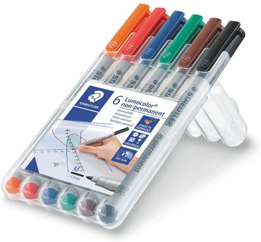 Staedtler: Water Soluable 6-pack Markers