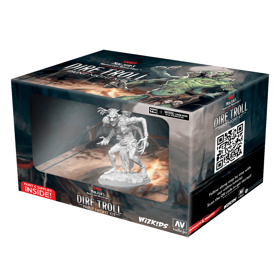 Wizkids: D&D Nolzur's Marvelous Unpainted Minis: W14: Paint Night Kit #4- Dire Troll
