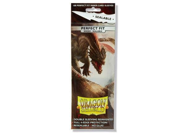 Dragon Shield Sleeves: Perfect Fit Sealable - Smoke