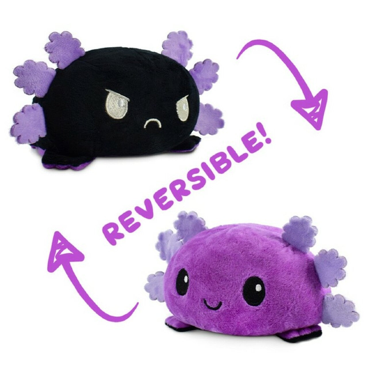 TT: Reversible Axolotl Mini Plush: Purple & Black
