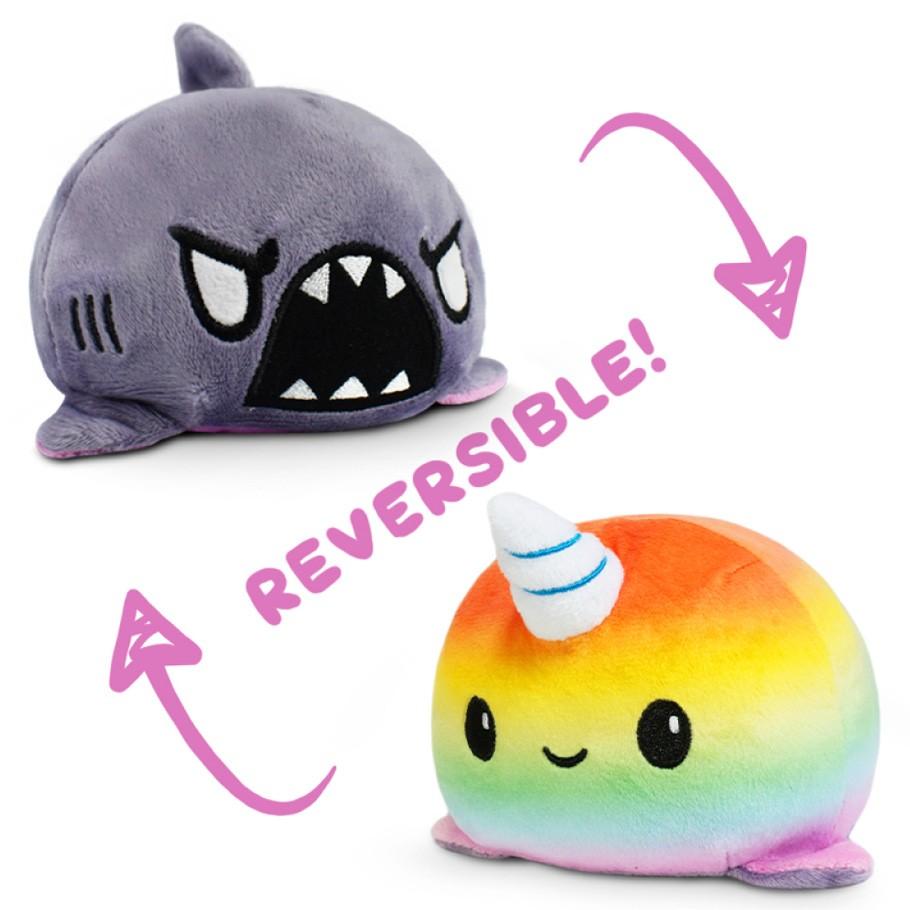 TT: Reversible Mini Plush: Narwhal & Shark