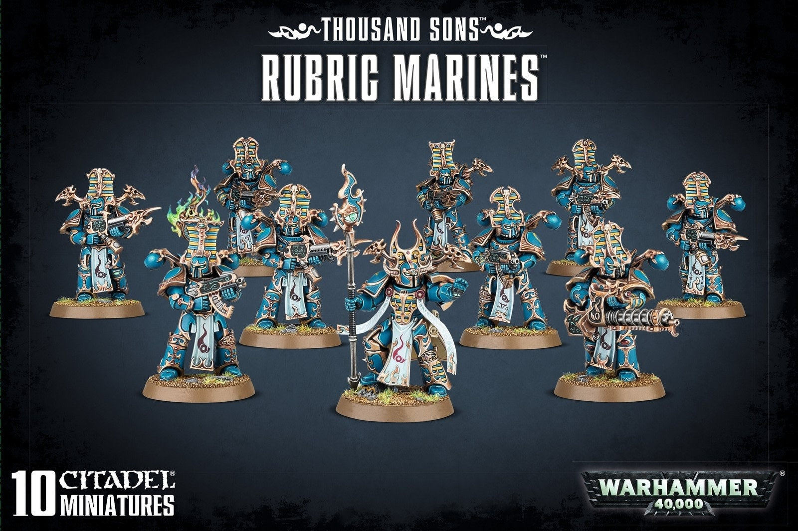 GW: 40K: Chaos Space Marines: Thousand Sons Rubric Marines