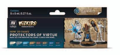 Wizkids: Vallejo Paints Set: Protectors of Virtue (8 colors)
