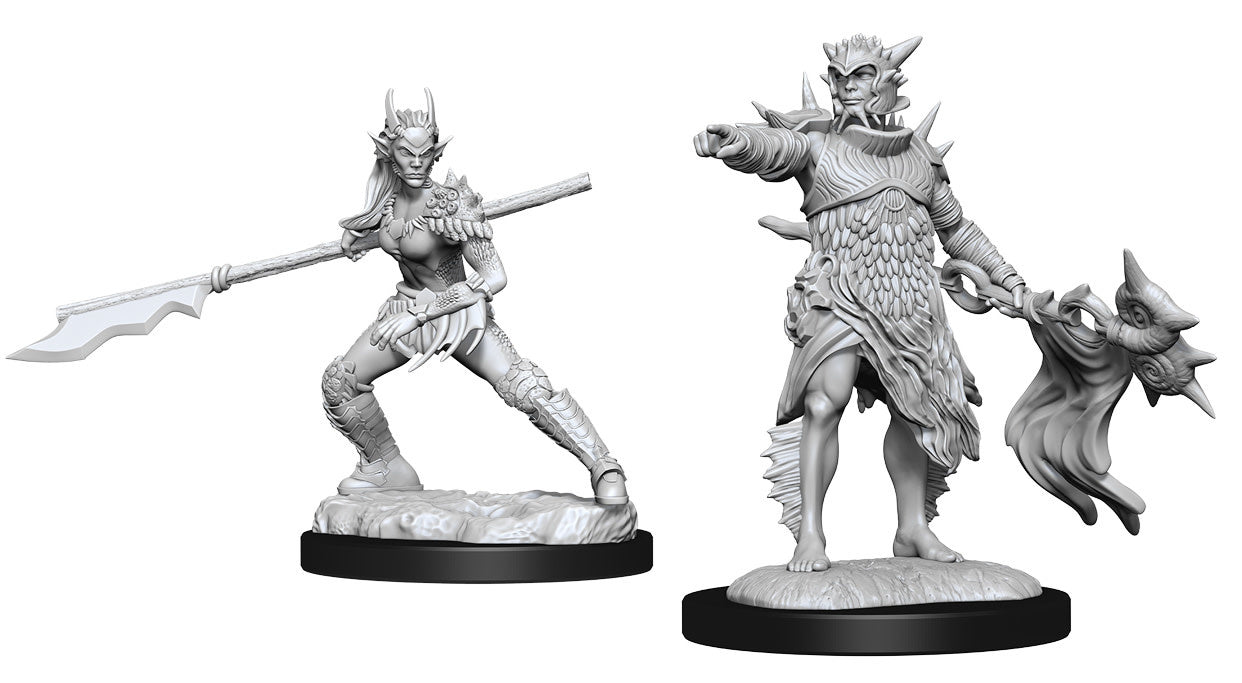 Wizkids: Magic the Gathering: Unpainted Minis: W13: Coralhelm Commander & Halimar Wavewatch (Mer)