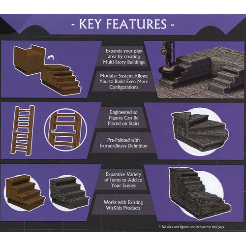 Wizkids: Warlock Tiles: Stairs & Ladders